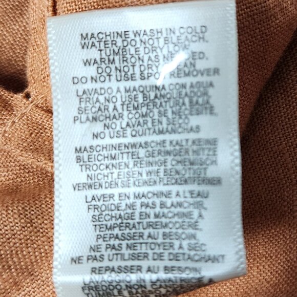 Cloth & Stone burnt orange linen halter maxidress XSmall NWT Summer Concert - Picture 7 of 10